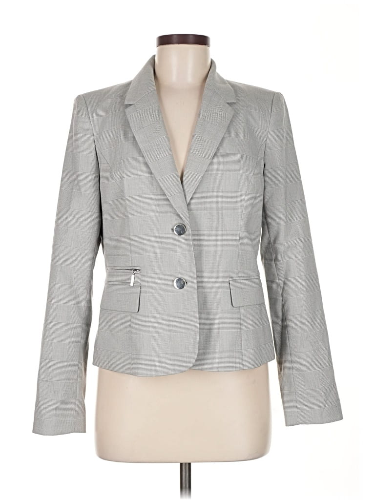 Pre-owned Calvin Klein Blazer Jacket In Gray