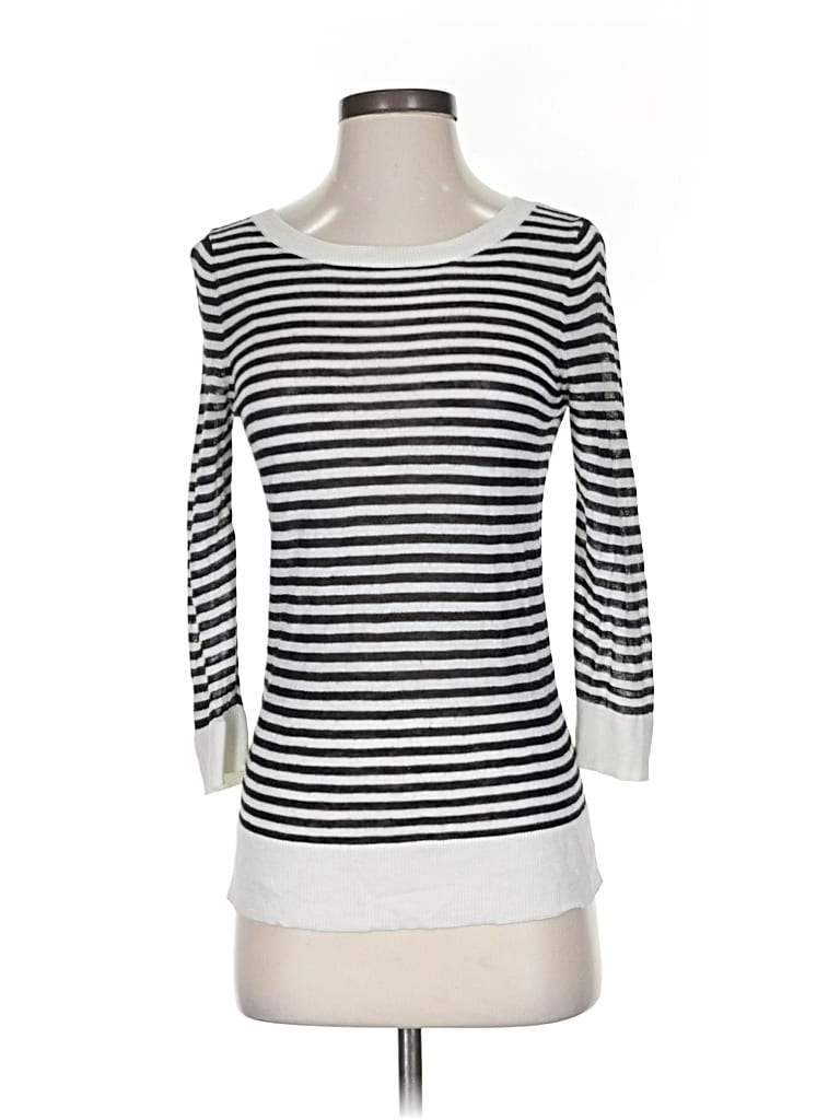 Pre-owned Ann Taylor Factory Pullover Sweater In Silver