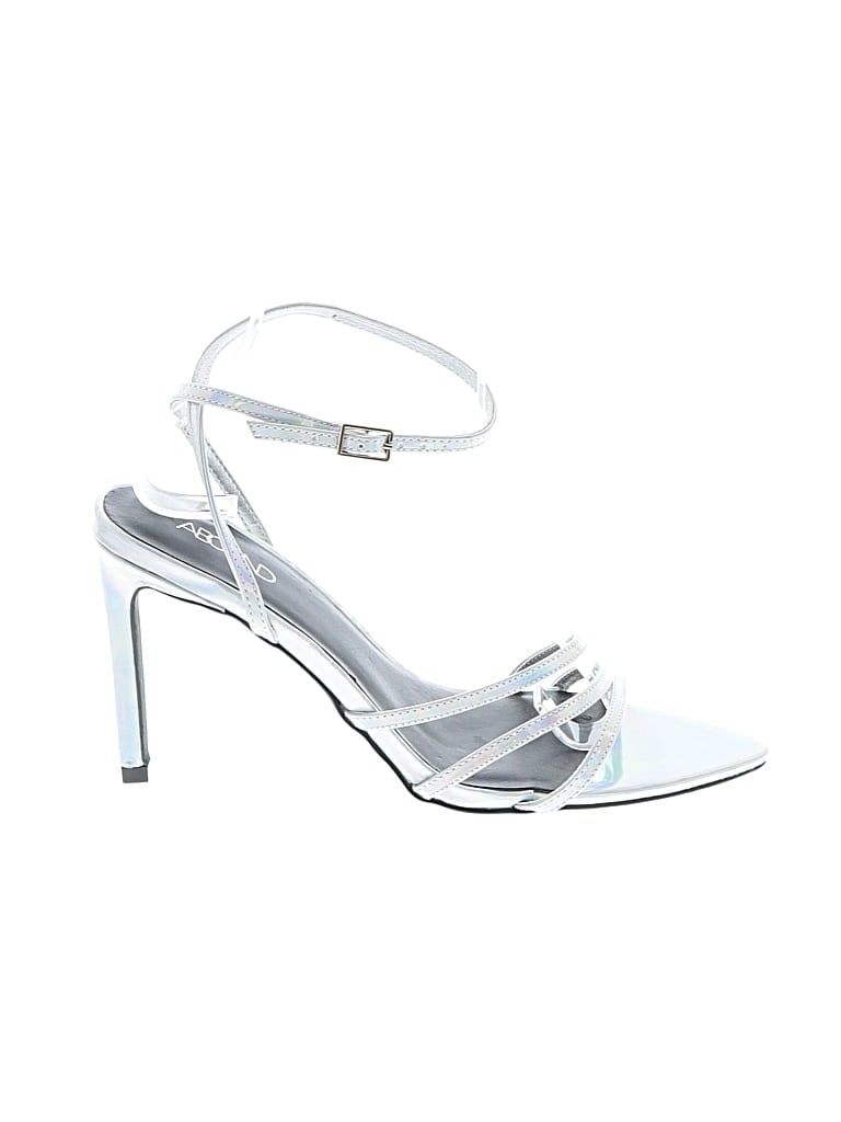 Pre-owned Abound Heels In Silver