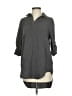 Side Stitch 100% Lyocell Gray 3/4 Sleeve Button-Down Shirt Size XS - photo 1