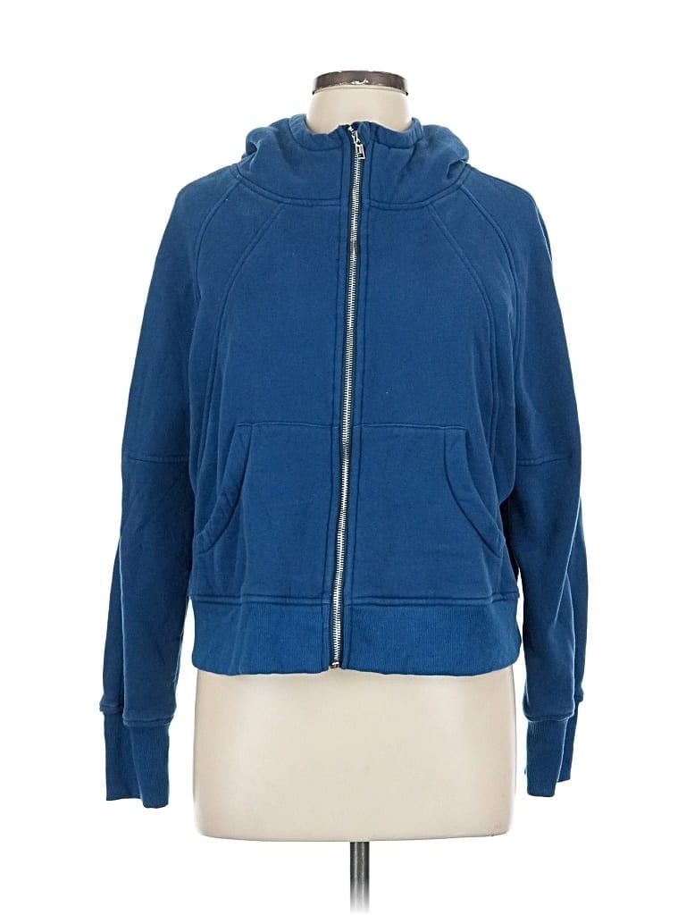 Pre-owned Anrabess Zip Up Hoodie In Blue
