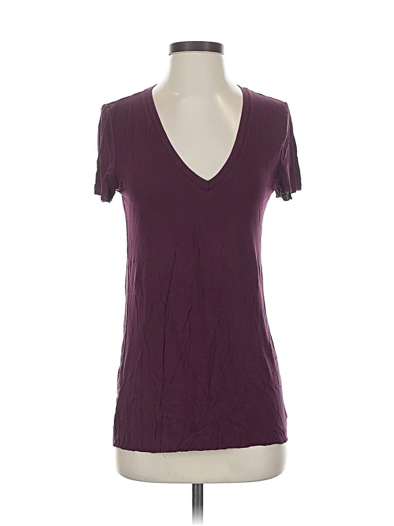 Pre-owned Victoria's Secret Pink Short Sleeve T-shirt In Purple
