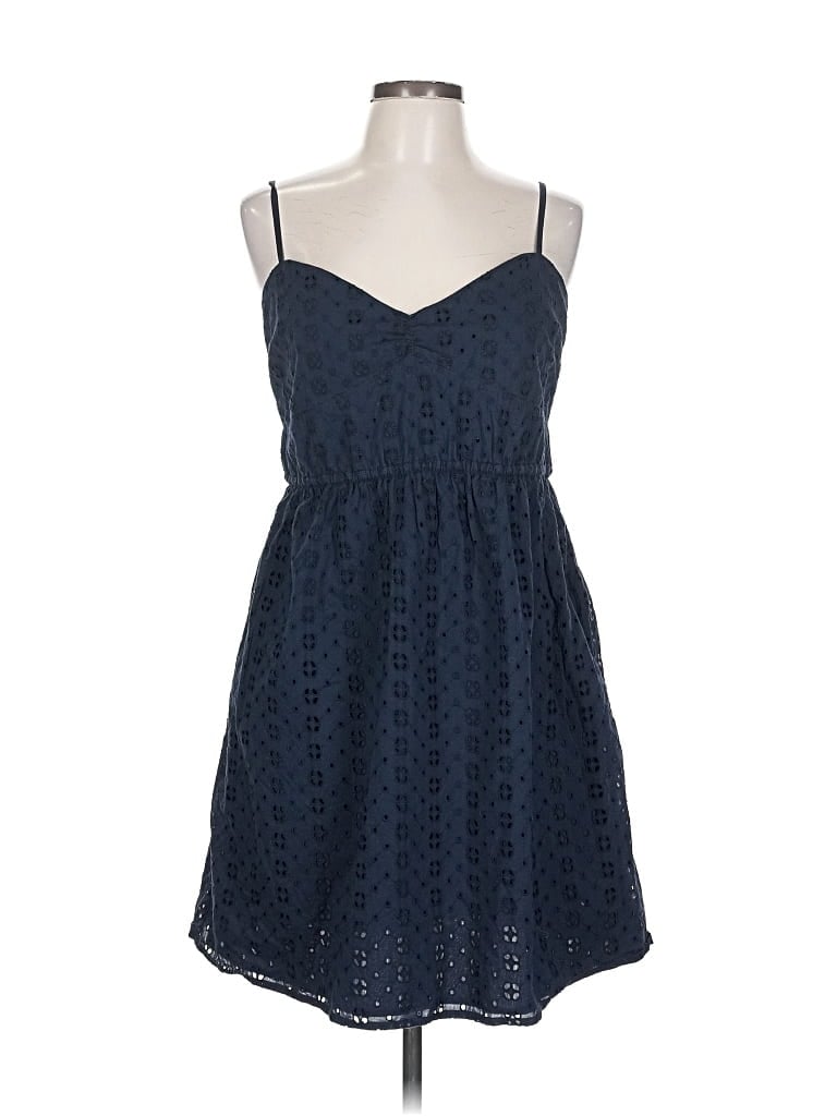 Pre-owned J.crew Factory Store Casual Dress In Blue