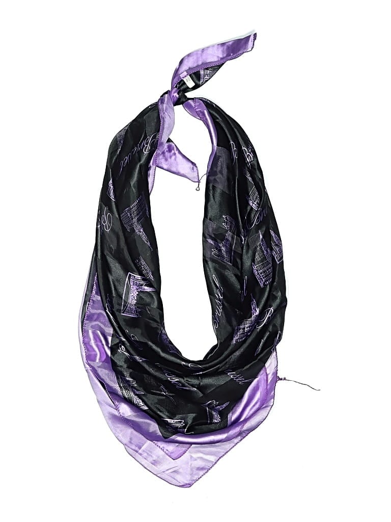 Pre-owned Assorted Brands Scarf In Black