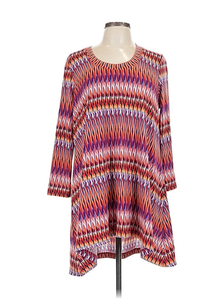 Pre-owned Premise 3/4 Sleeve Blouse In Orange