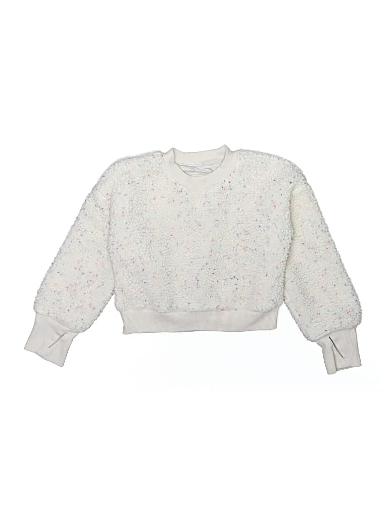 Pre-owned All In Motion Kids' Pullover Sweater In White