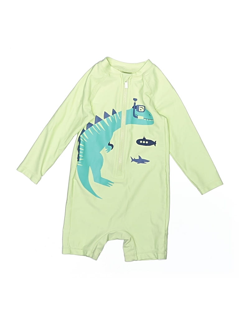 OLD NAVY Pre-owned Kids' Rash Guard In Green