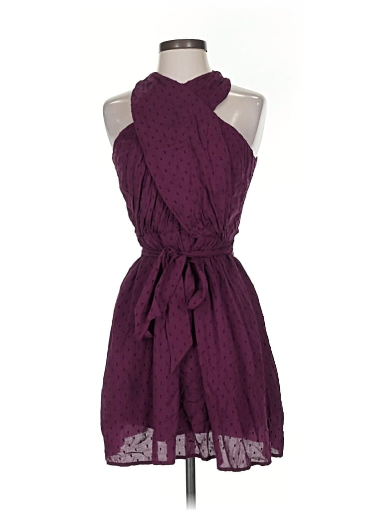 Pre-owned Ann Taylor Loft Casual Dress In Purple