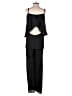 Show Me Your Mumu 100% Polyester Solid Black Jumpsuit Size S - photo 2