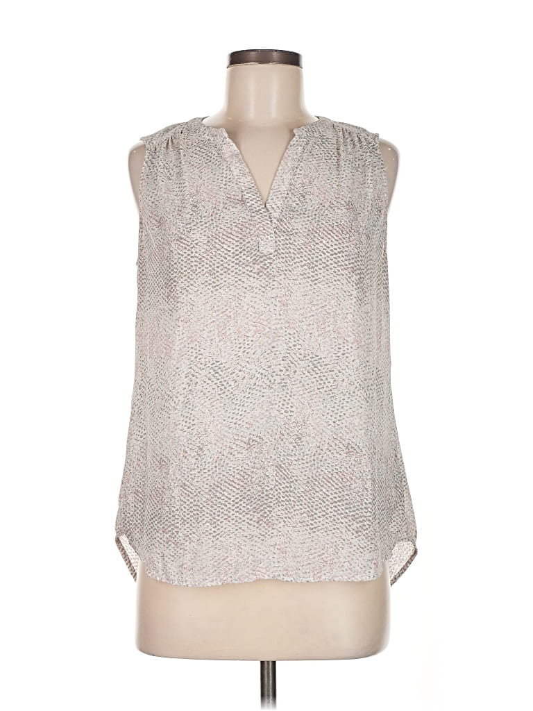 Pre-owned Dalia Sleeveless Blouse In Silver
