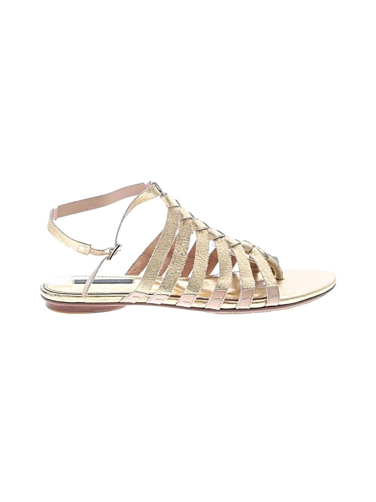 Pre-owned Rachel Zoe Tjx Sandals In Gold