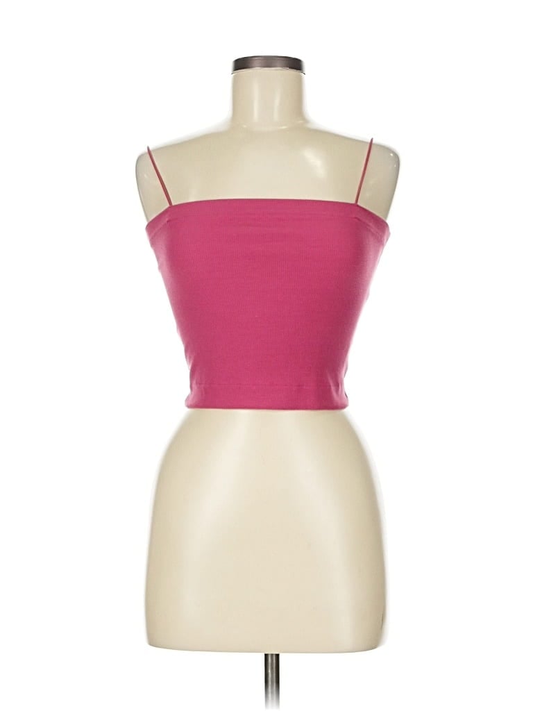 Pre-owned American Eagle Outfitters Tank Top Burgundy Strapless Neckline Tops