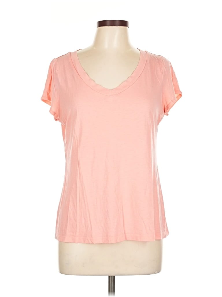 Pre-owned Ann Taylor Loft Short Sleeve T-shirt In Pink