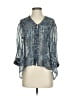 Joie 100% Silk Silver 3/4 Sleeve Silk Top Size XS - photo 1