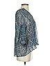 Joie 100% Silk Silver 3/4 Sleeve Silk Top Size XS - photo 4