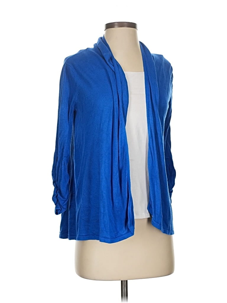 Pre-owned Dressbarn Cardigan Sweater In Blue