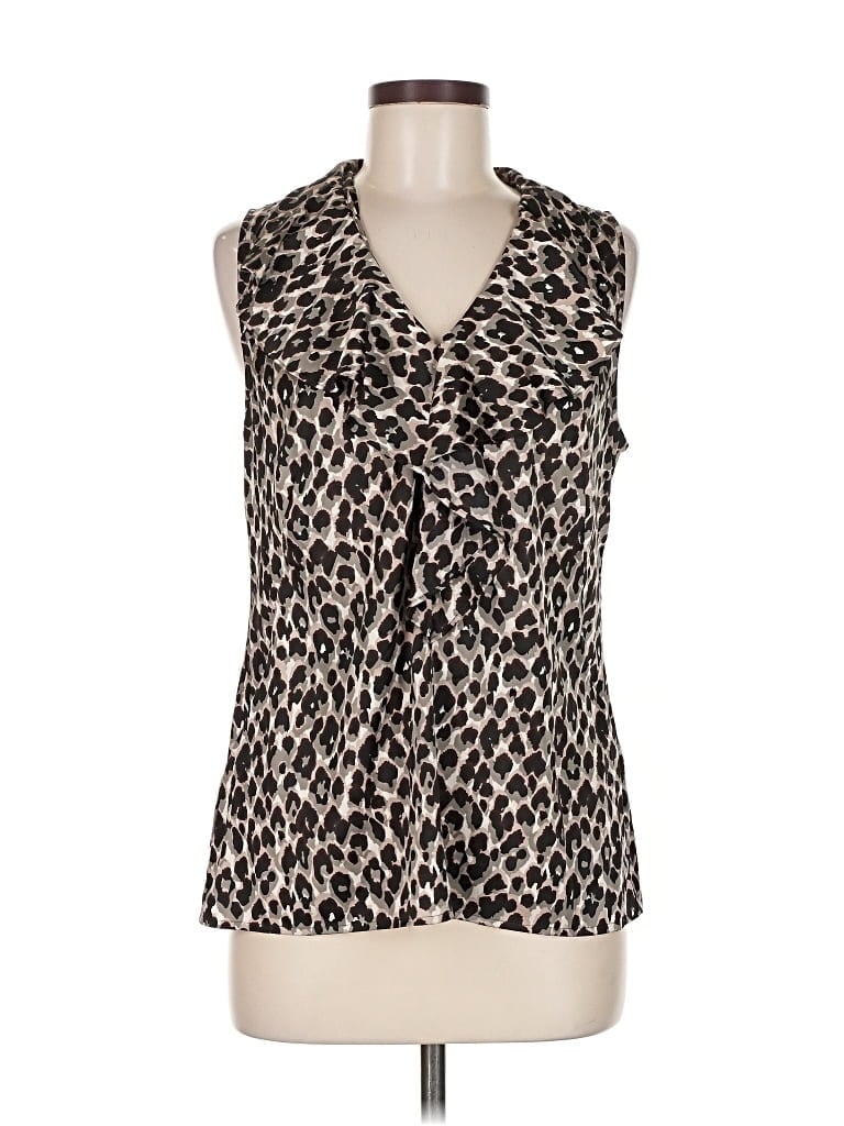 ANN TAYLOR Pre-owned Sleeveless Blouse In Brown