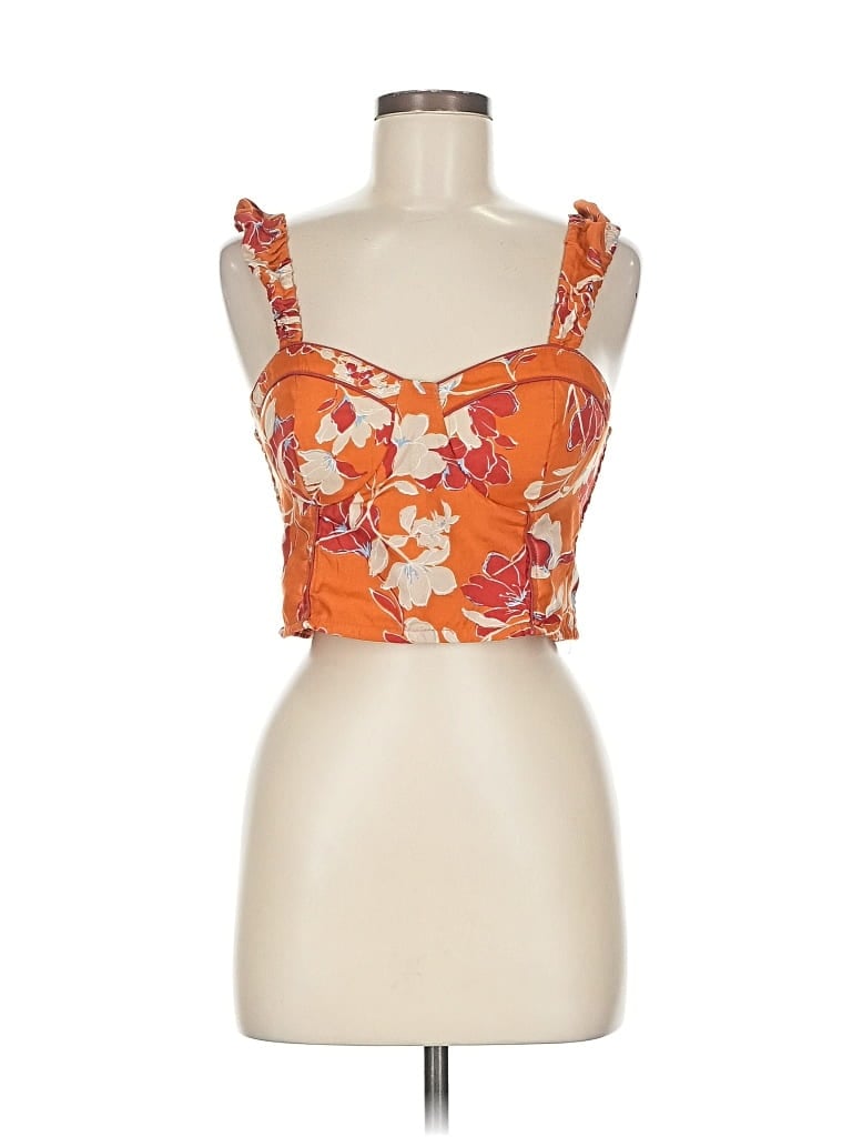 B.O.G. COLLECTIVE Pre-owned Sleeveless Blouse In Orange
