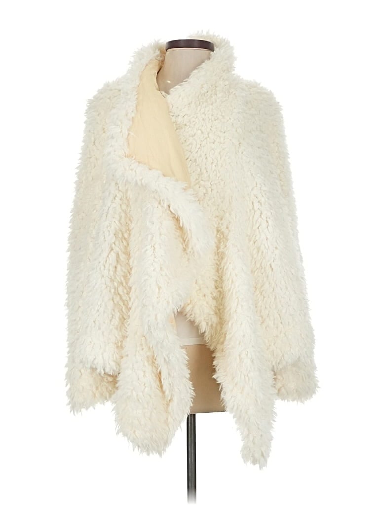 Free People Faux Fur Jacket In White