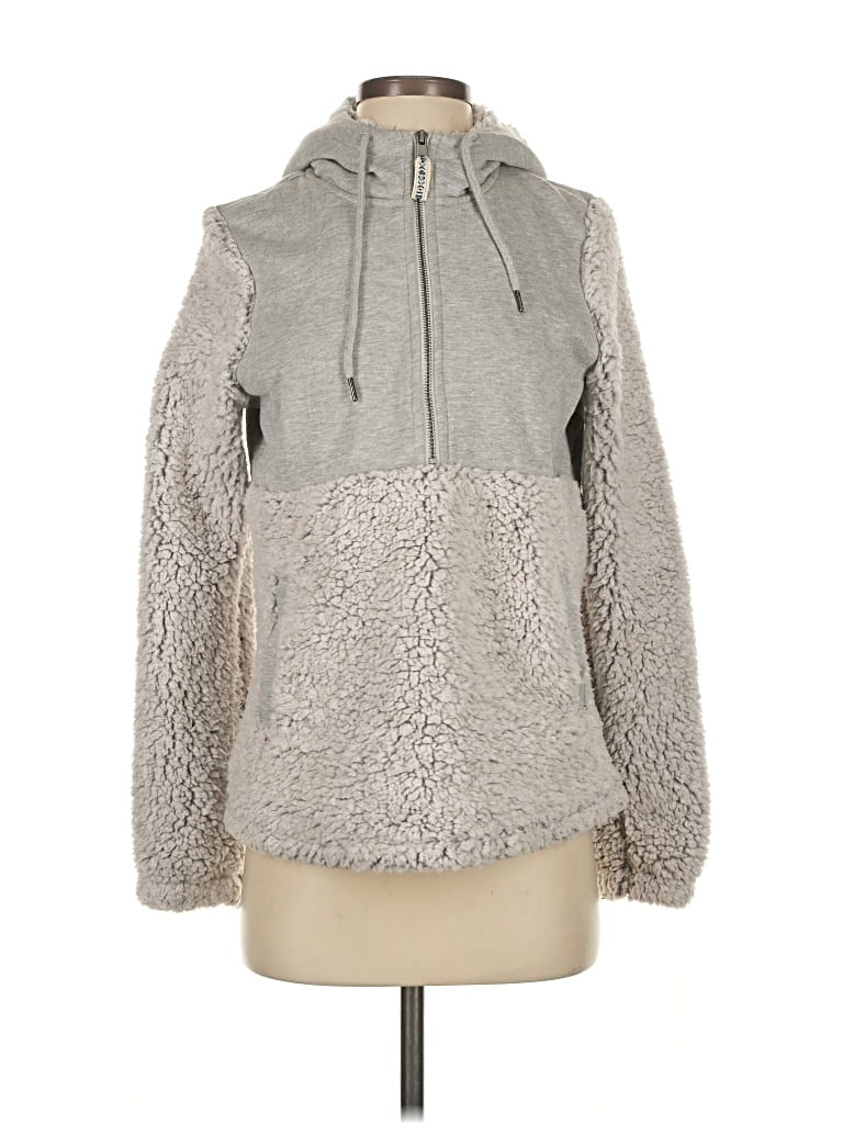 Pre-owned Altar'd State Fleece Jacket In Gray