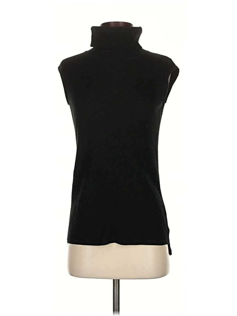 Pre-owned Dana Buchman Sweater Vest In Black