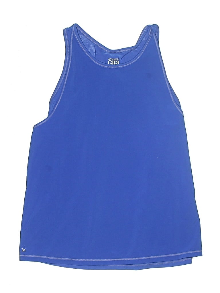 Pre-owned Athleta Girl Kids' Sleeveless T-shirt In Blue