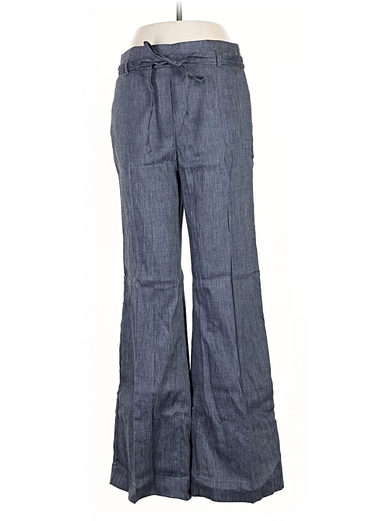 Pre-owned Ann Taylor Linen Pants In Blue