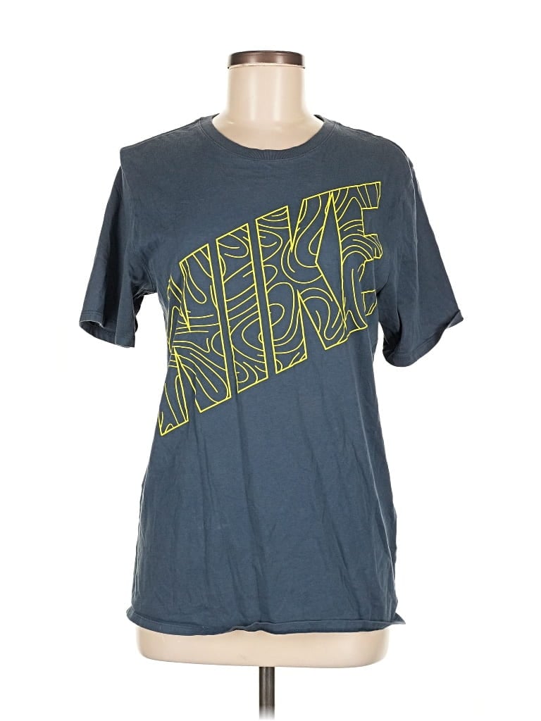 Pre-owned Nike Active T-shirt In Blue