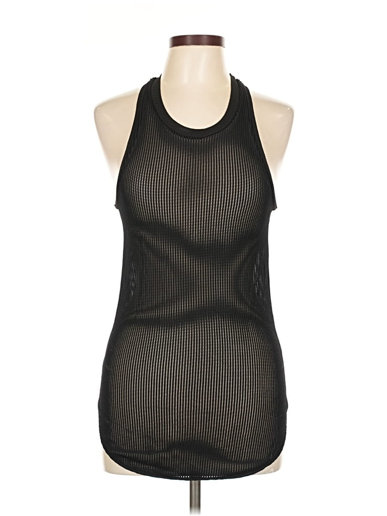 GIADA FORTE Pre-owned Tank Top Black Halter Neckline Tops