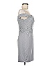 Anna Lee 100% Polyester Gray Cocktail Dress Size M - photo 4