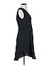 J.Crew 100% Polyester Solid Black Casual Dress Size 4 - photo 4
