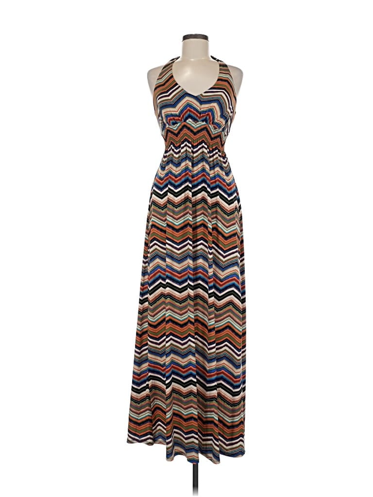 Pre-owned Bisou Bisou Casual Dress In Brown