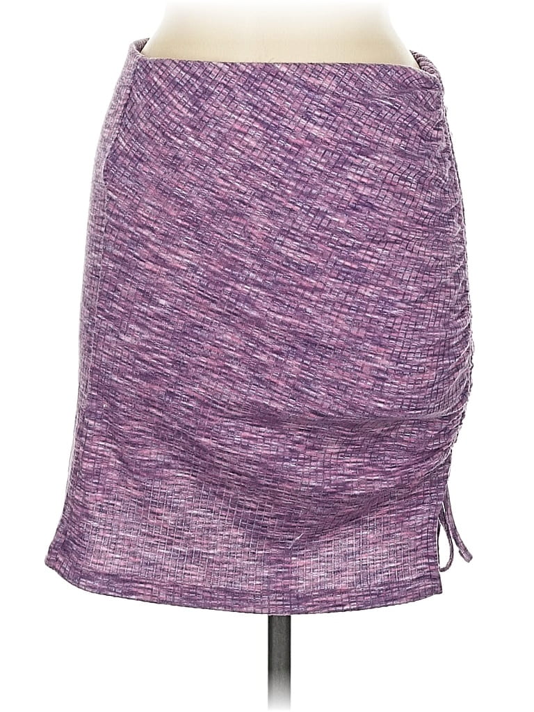 Pre-owned Mng Casual Skirt In Purple