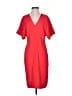 Lewit Solid Red Casual Dress Size 4 - photo 1