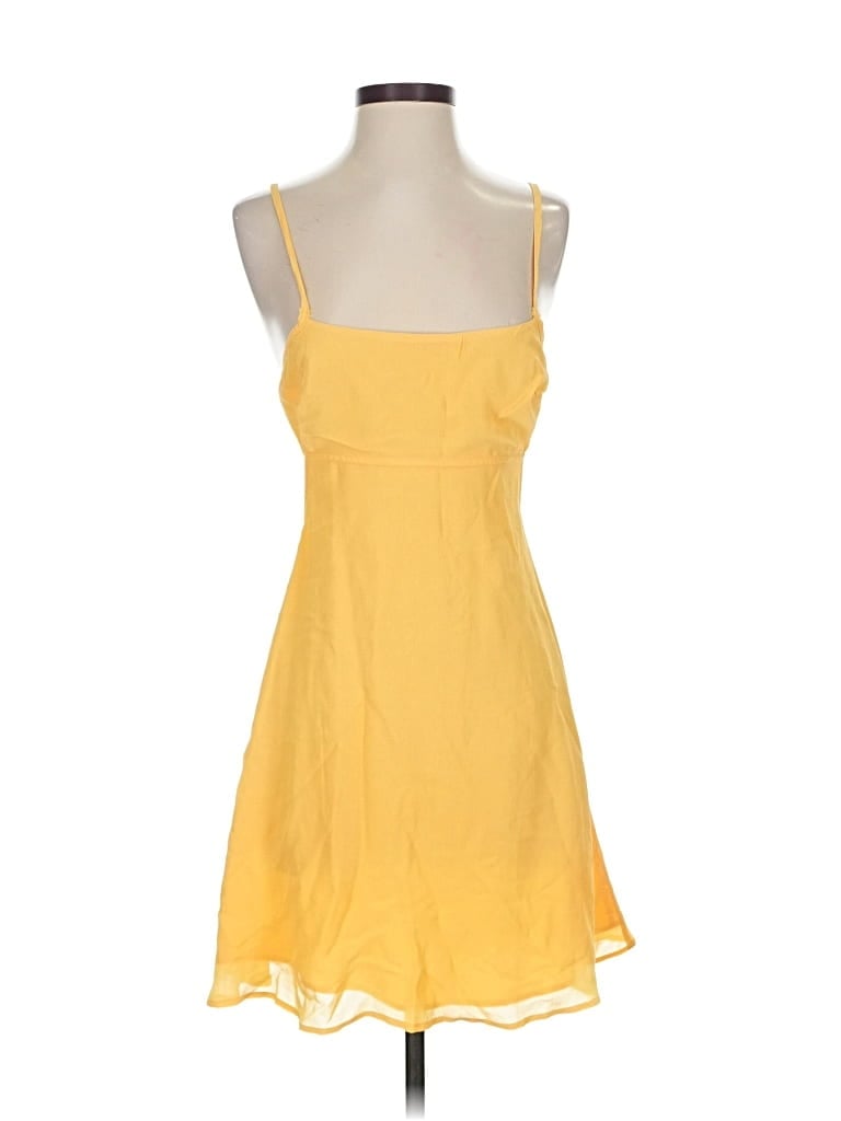 Pre-owned Asos Design Casual Dress In Yellow
