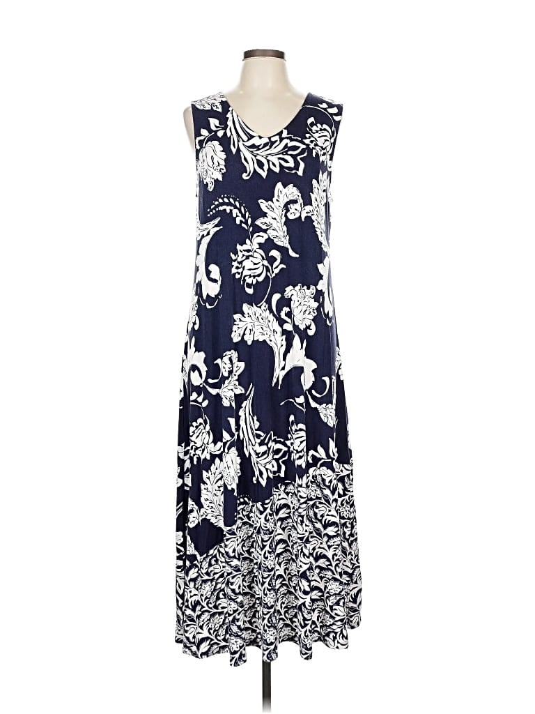 Pre-owned Soft Surroundings Casual Dress In Blue