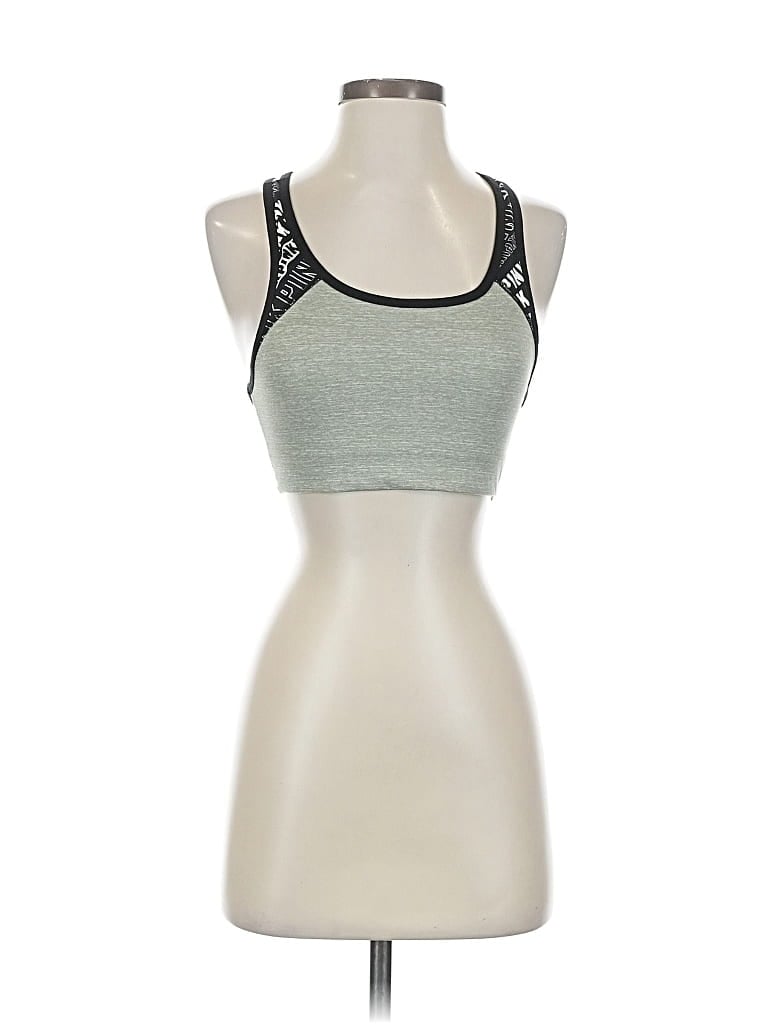 Pre-owned Victoria's Secret Pink Sports Bra In Green