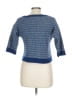 St. John Blue Wool Pullover Sweater Size L - photo 2