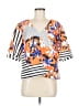 Clover Canyon 100% Polyester Orange Short Sleeve Blouse Size M - photo 1