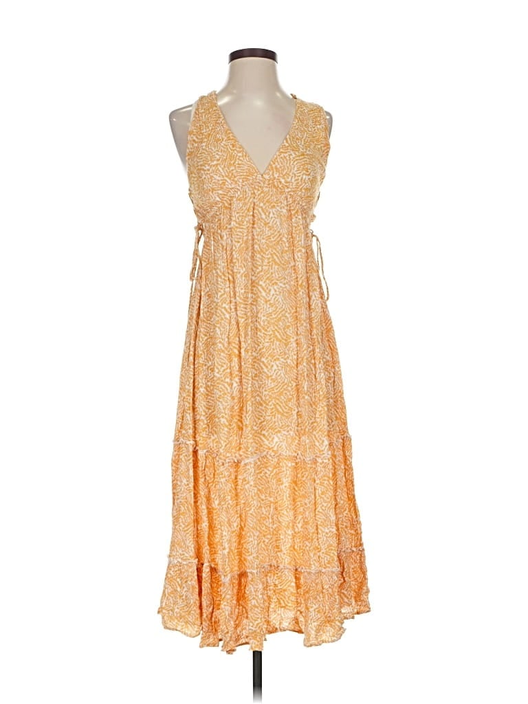 Pre-owned Assorted Brands Casual Dress In Orange