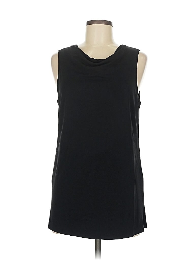 Pre-owned Kate Hill Sleeveless Top Black Boatneck Tops