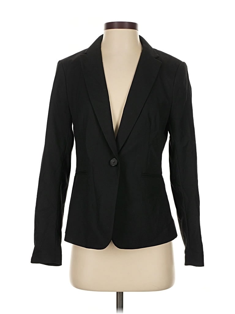 Pre-owned H&m Blazer Jacket In Black