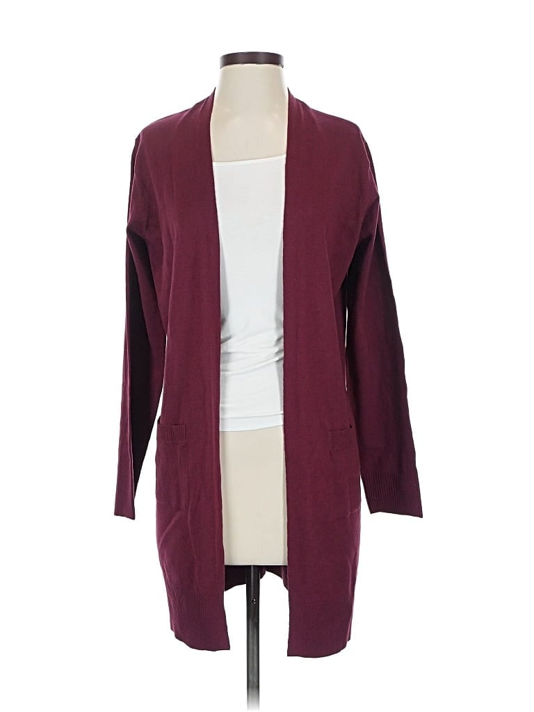 Sweet Romeo Cardigan Sweater In Burgundy