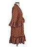 Unbranded 100% Polyester Polka Dots Brown Casual Dress Size S - photo 4