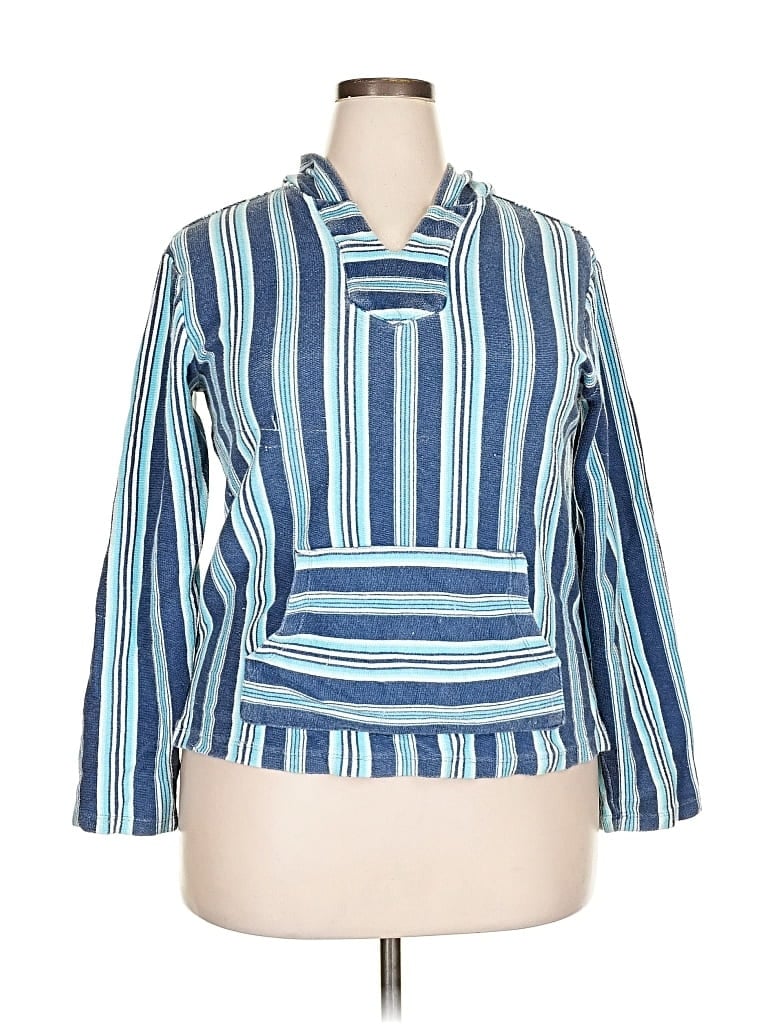 Pre-owned Assorted Brands Cardigan Sweater In Blue