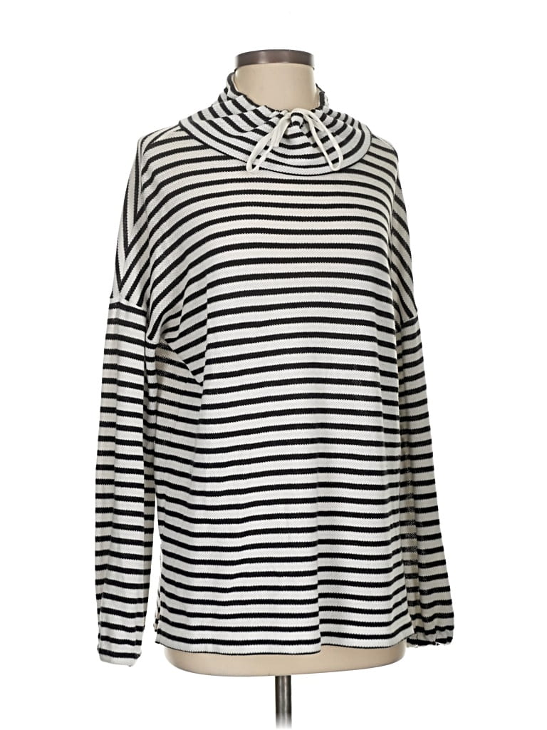 Pre-owned Ann Taylor Loft Outlet Turtleneck Sweater In Silver