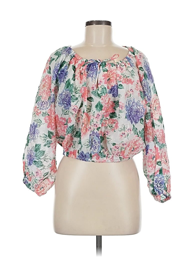 Pre-owned Cotton On 3/4 Sleeve Blouse In Pink