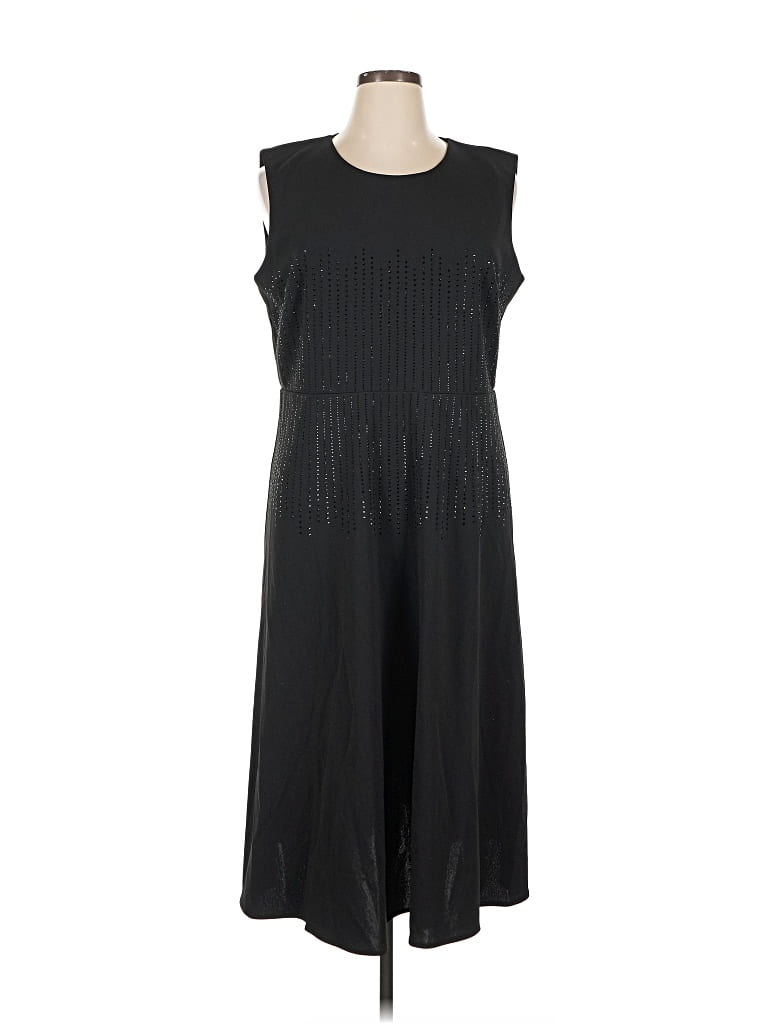 Pre-owned Dkny Casual Dress In Black