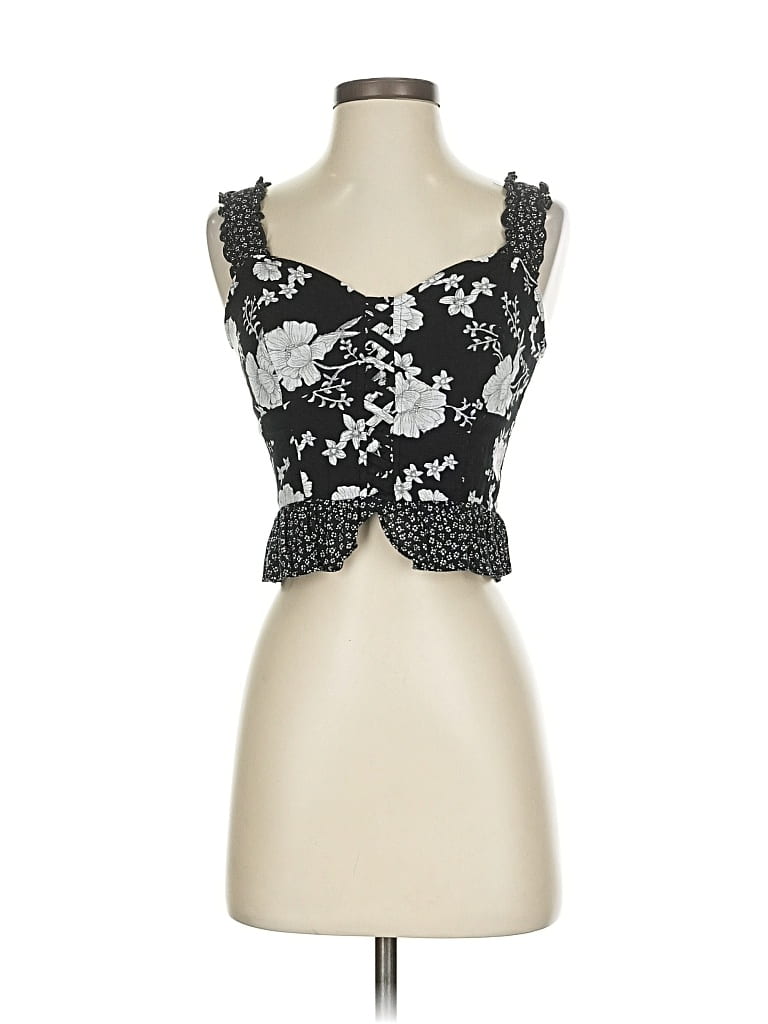 AMERICAN RAG CIE Pre-owned Sleeveless Blouse In Black