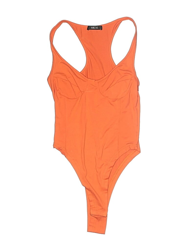 Pre-owned Micas Bodysuit In Orange